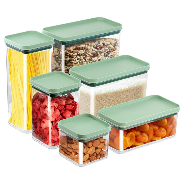 Food Storage Containers Set of 6 by GEEZY - UKBuyZone