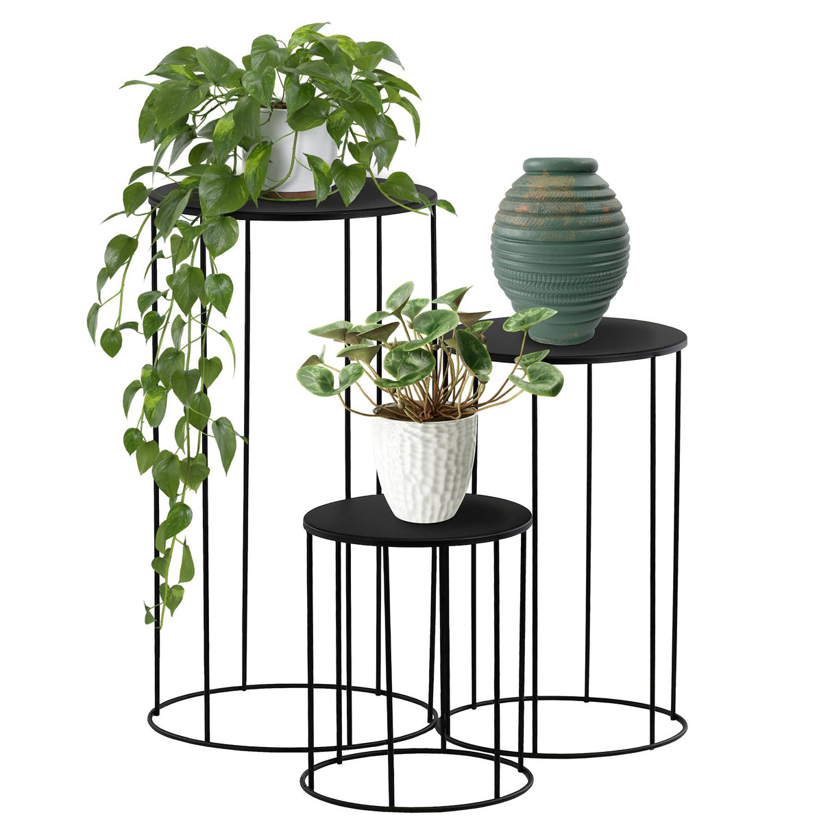 Indoor Plant Stands Set of 3 by GEEZY - UKBuyZone