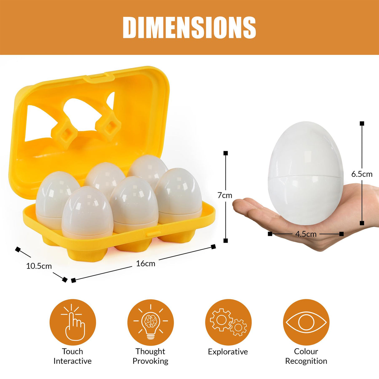 Matching Eggs Toy with Shape & Colour Sorting by The Magic Toy Shop - UKBuyZone