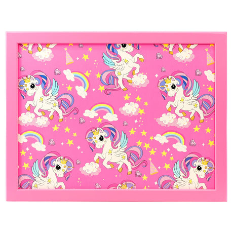 Rainbow Unicorns Lap Tray by Geezy - UKBuyZone