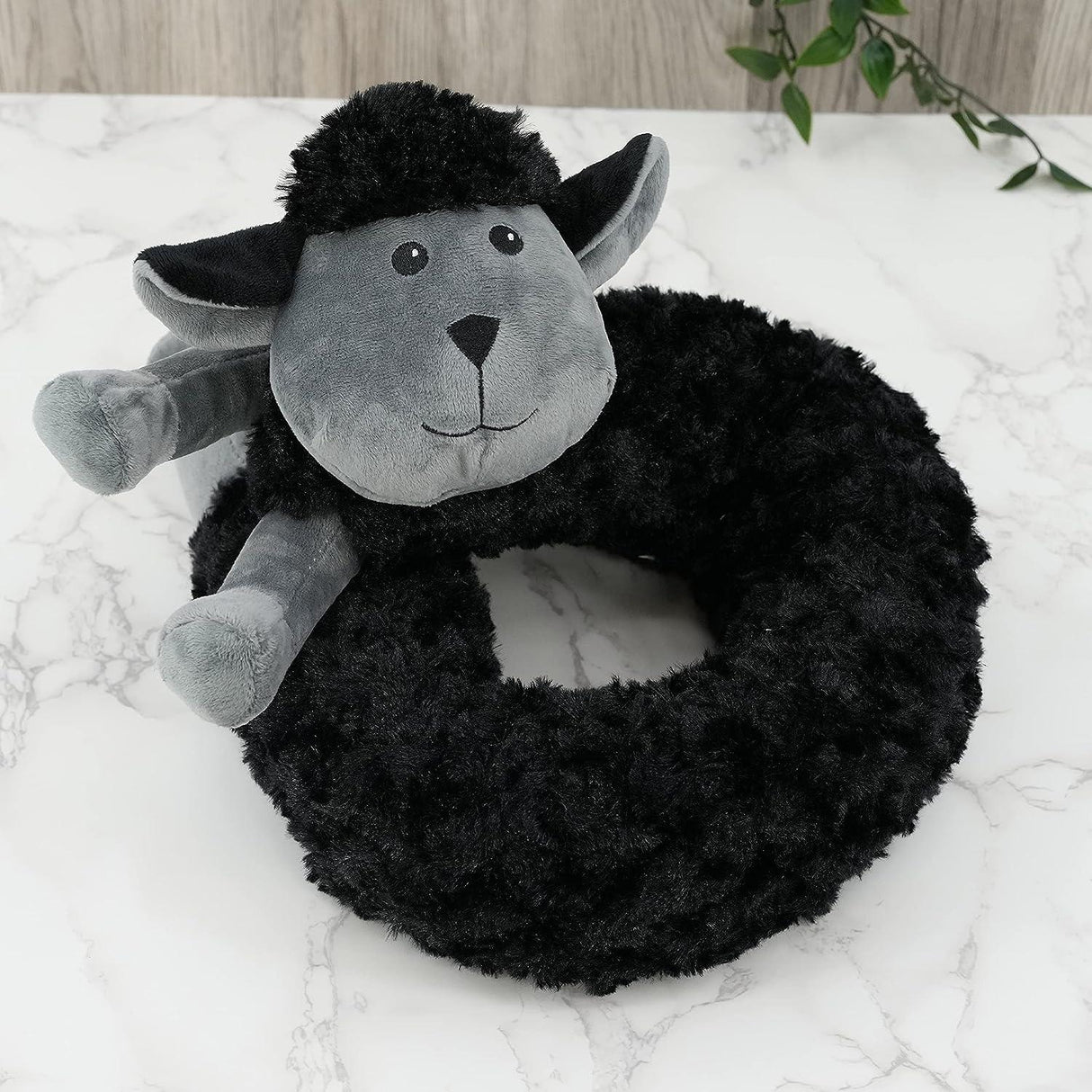 Novelty Black Sheep Draught Excluder for Doors by The Magic Toy Shop - UKBuyZone
