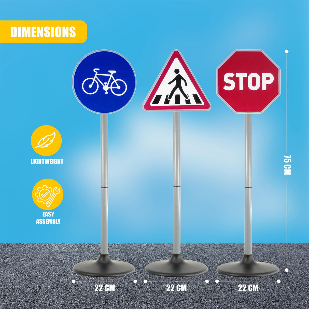 Kids Road Safety Road Signs by The Magic Toy Shop - UKBuyZone