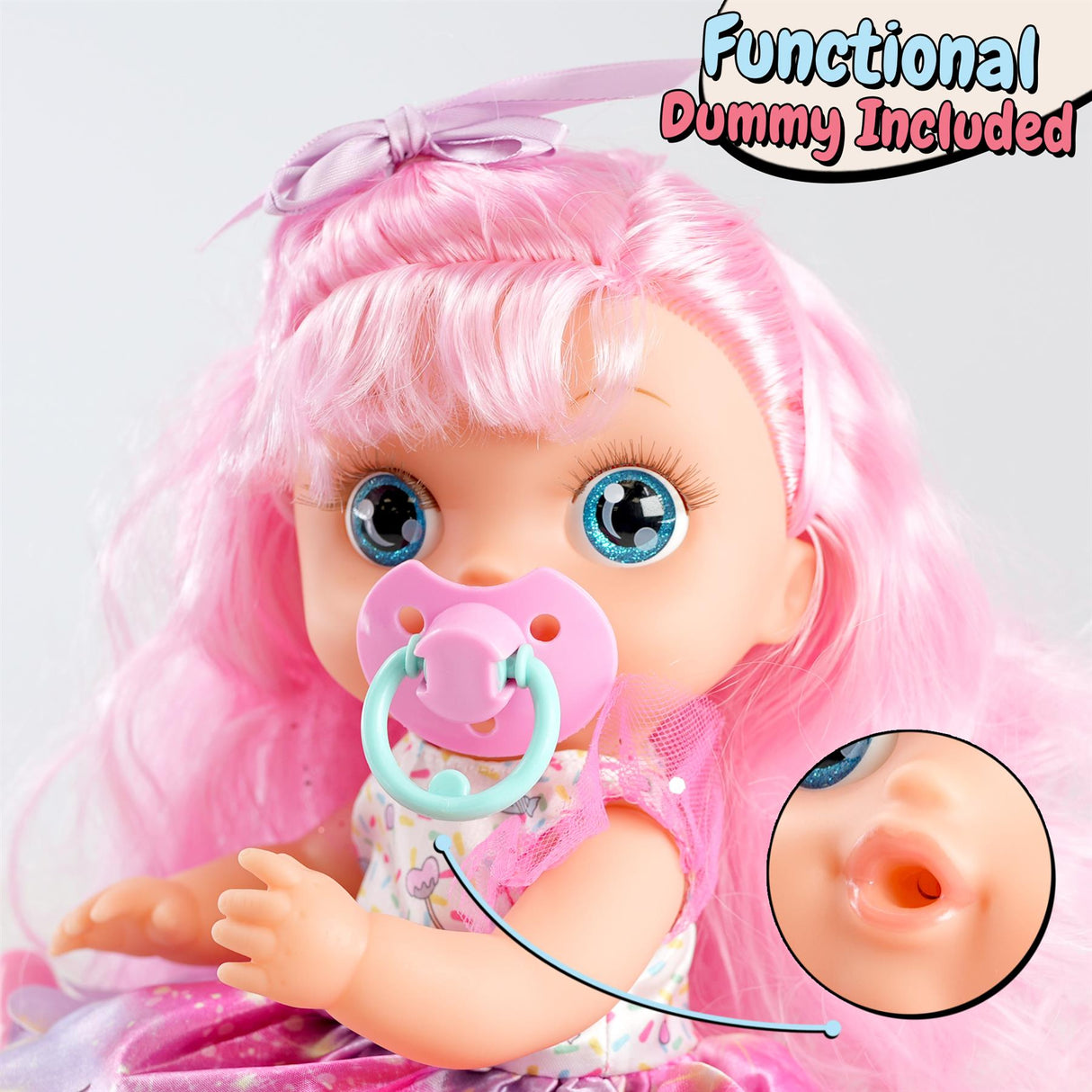 Doll With Big Eyes And Drinking & Wet Functions by BiBi Doll - UKBuyZone
