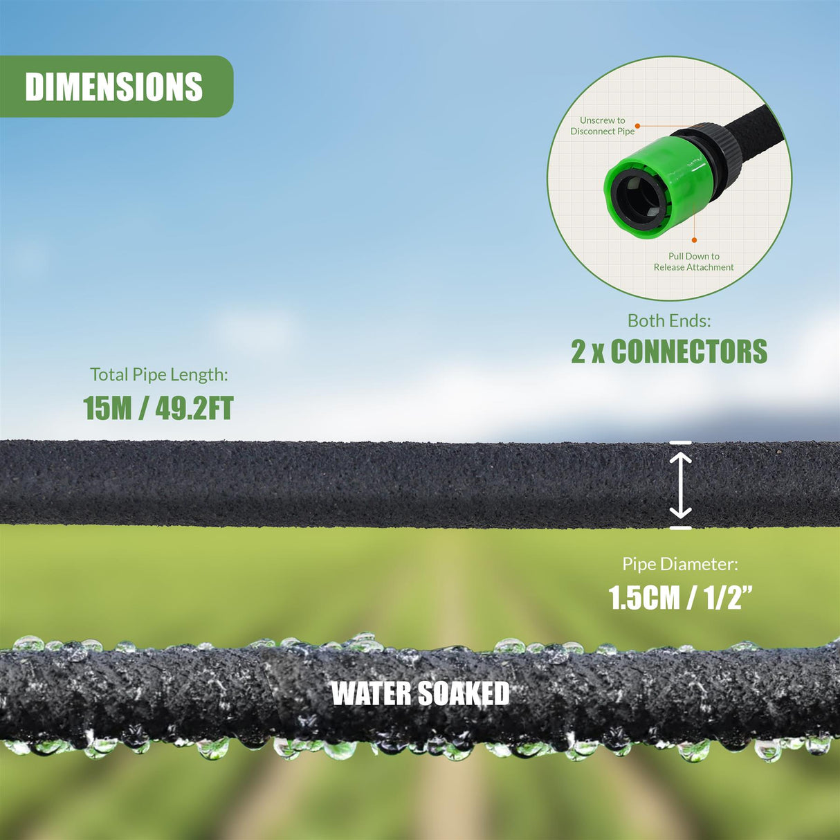 Garden Soaker Hose by GEEZY - UKBuyZone