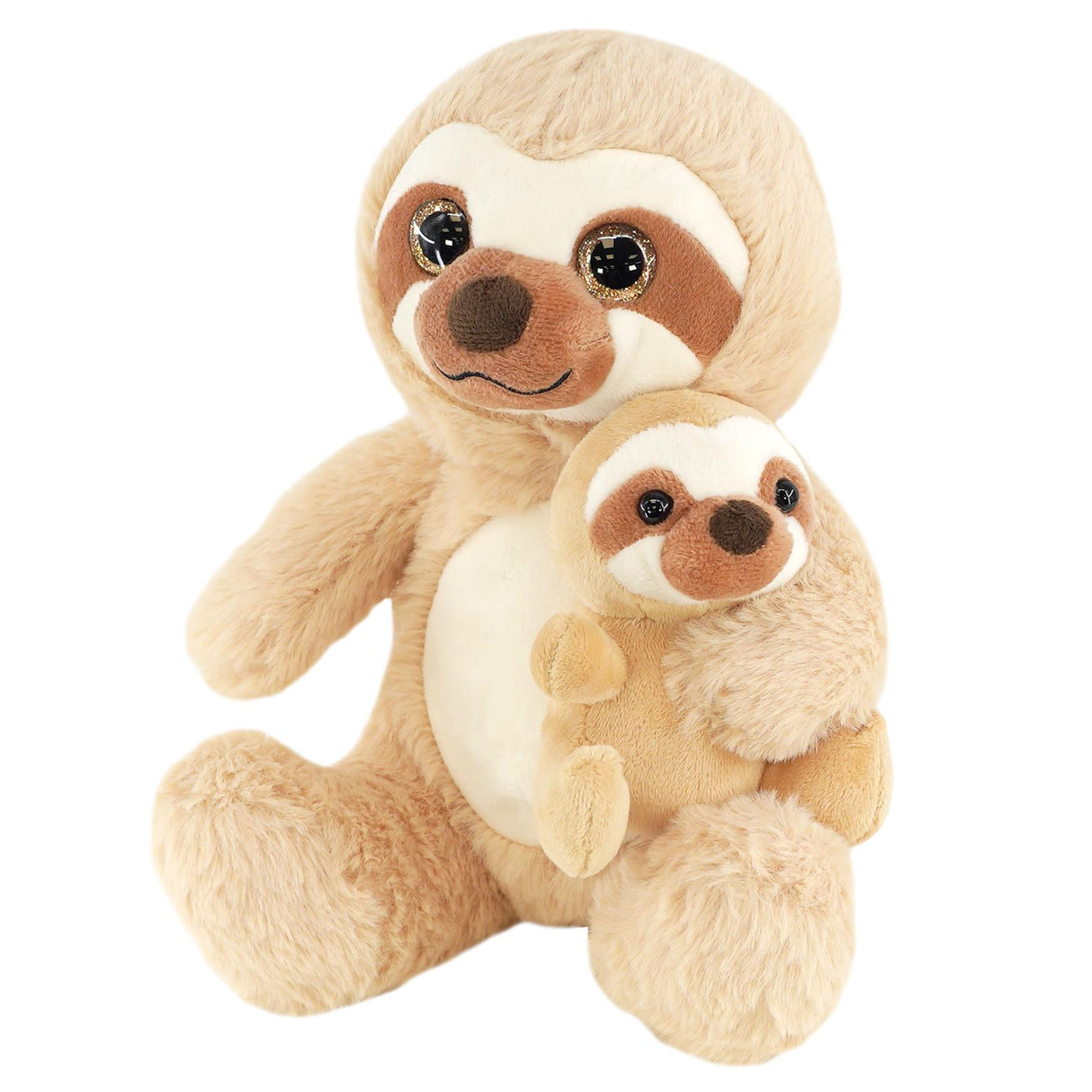 Mum and Baby Sloth Plush Toys by The Magic Toy Shop - UKBuyZone