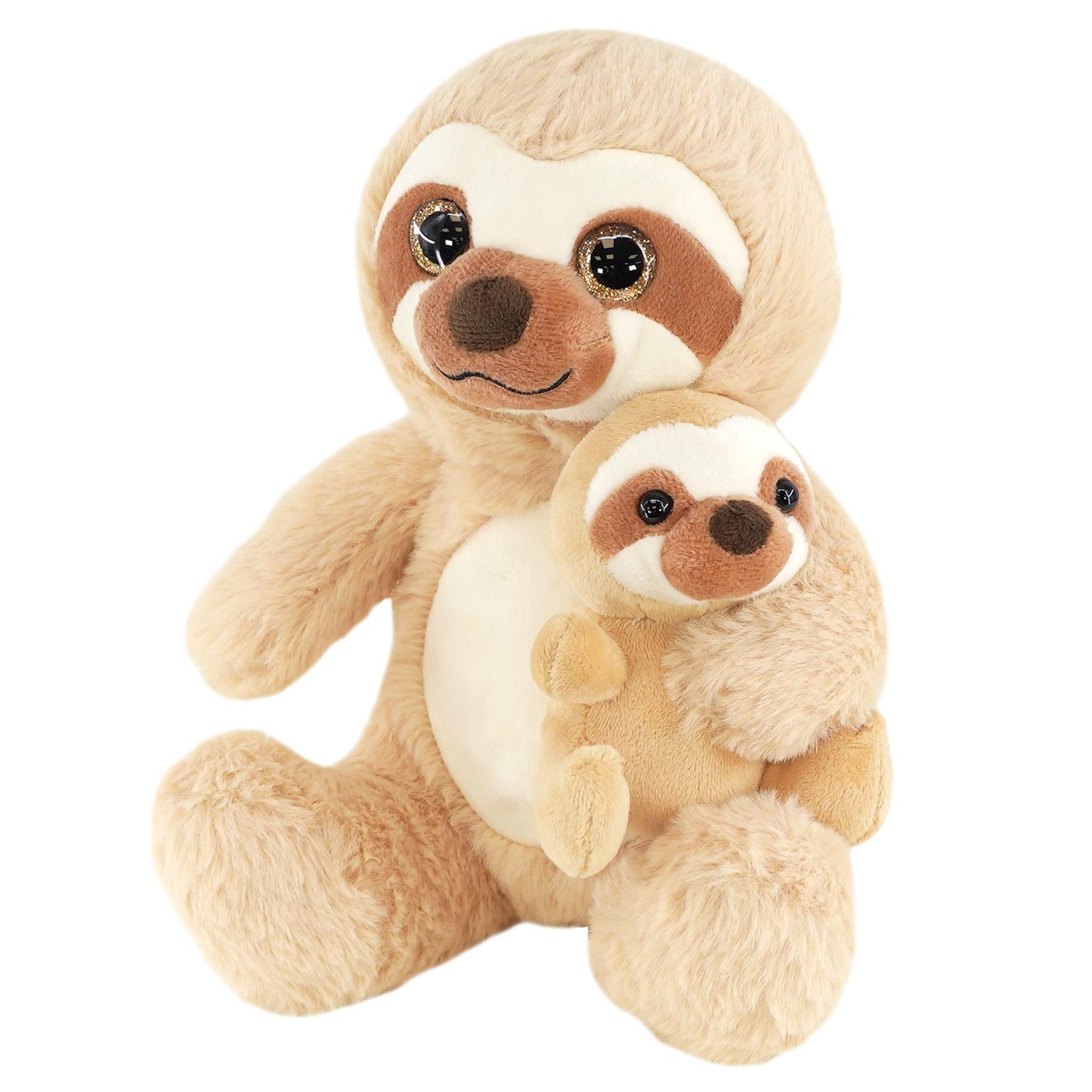 Mum and Baby Sloth Plush Toys by The Magic Toy Shop - UKBuyZone