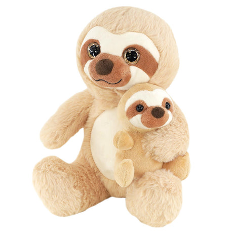 Mum and Baby Sloth Plush Toys by The Magic Toy Shop - UKBuyZone