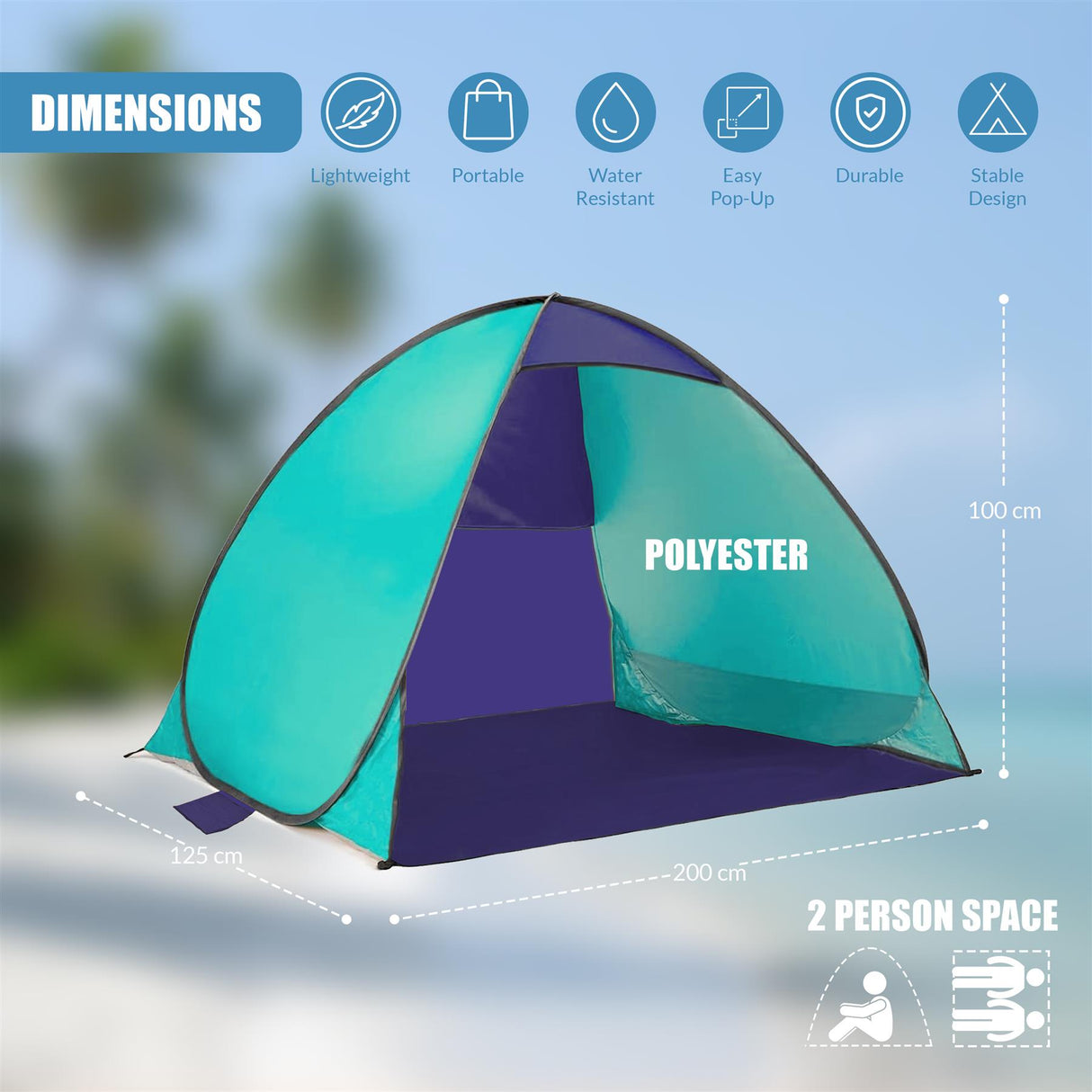 Pop-Up Tent by GEEZY - UKBuyZone