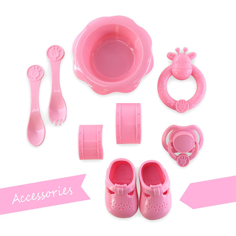 BiBi Doll Newborn Girl & Accessories (35 cm / 14") by The Magic Toy Shop - UKBuyZone