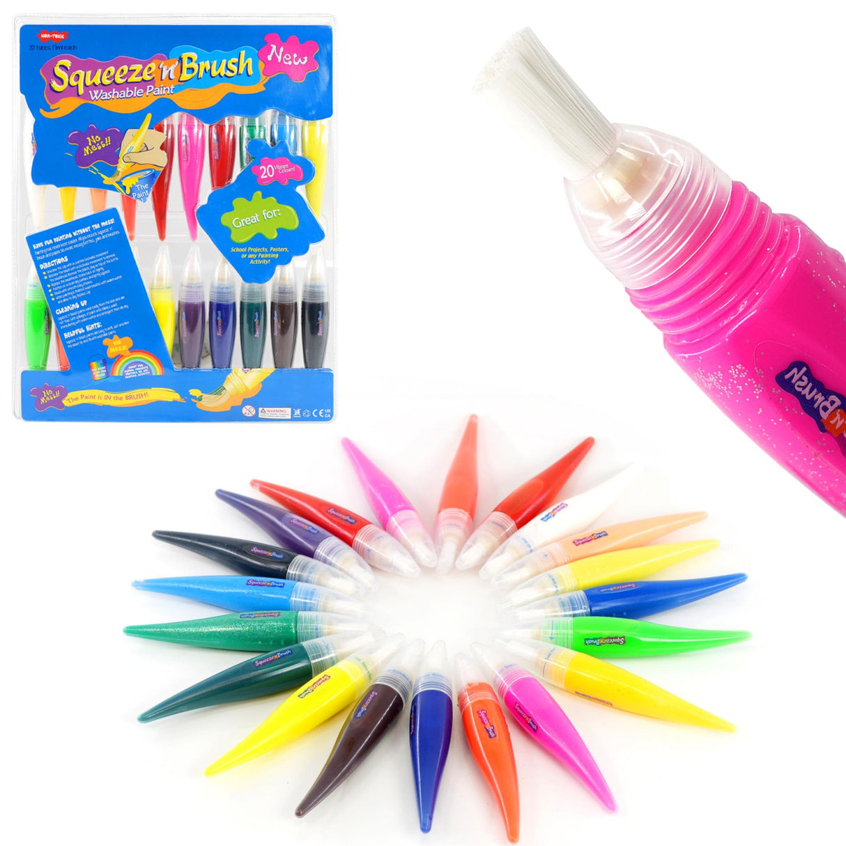 Squeeze n Brush Washable Paint by The Magic Toy Shop - UKBuyZone