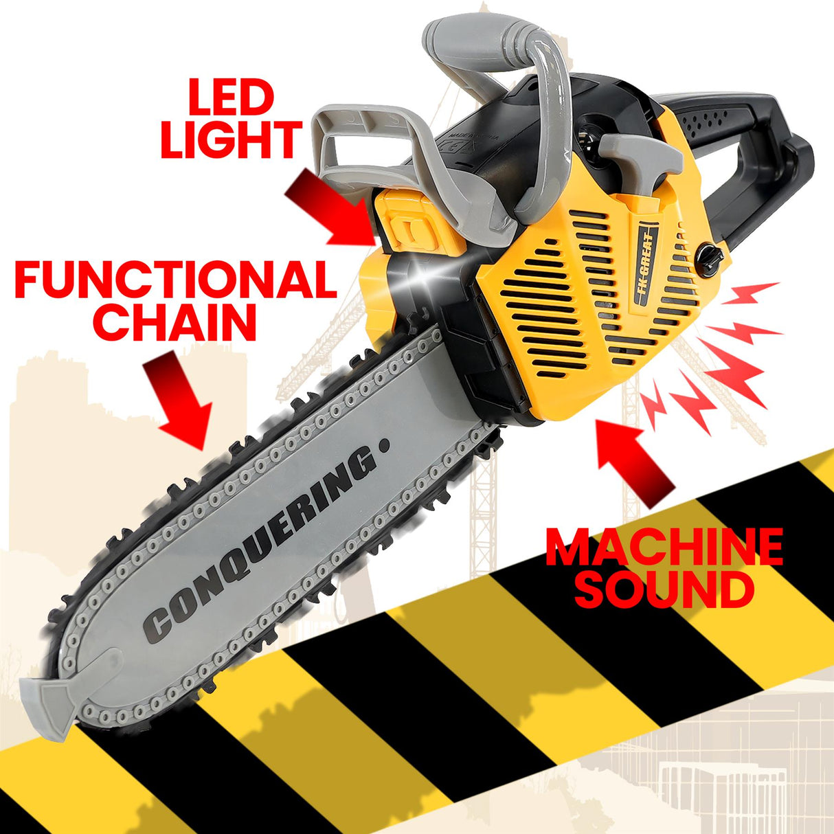 Kids Pretend Chainsaw Toy by The Magic Toy Shop - UKBuyZone