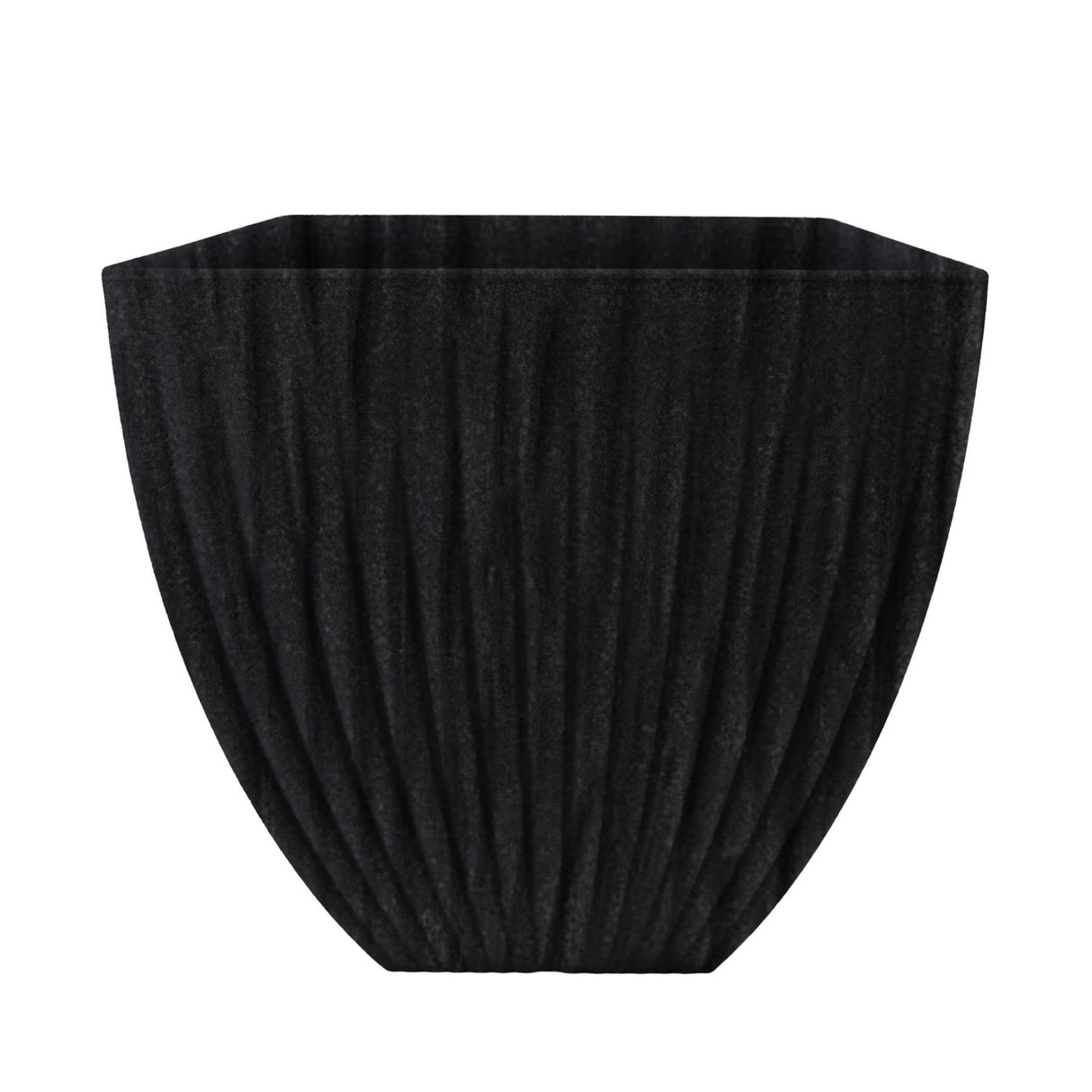 Large Charcoal Black Lotus Square Planter by GEEZY - UKBuyZone