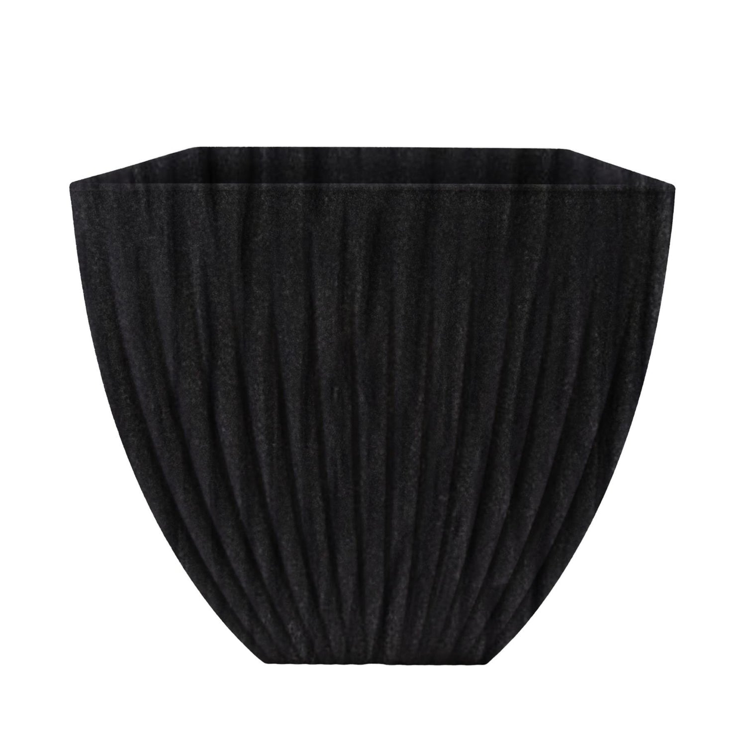 Large Charcoal Black Lotus Square Planter by GEEZY - UKBuyZone