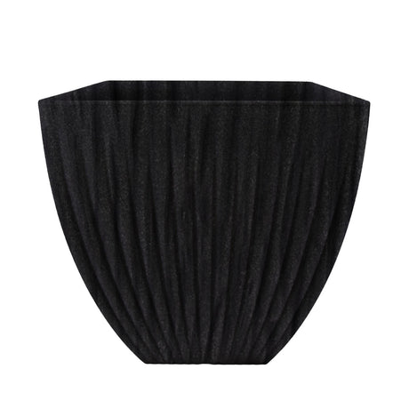 Large Charcoal Black Lotus Square Planter by GEEZY - UKBuyZone