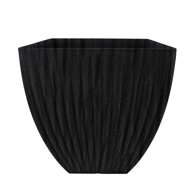 Large Charcoal Black Lotus Square Planter by GEEZY - UKBuyZone