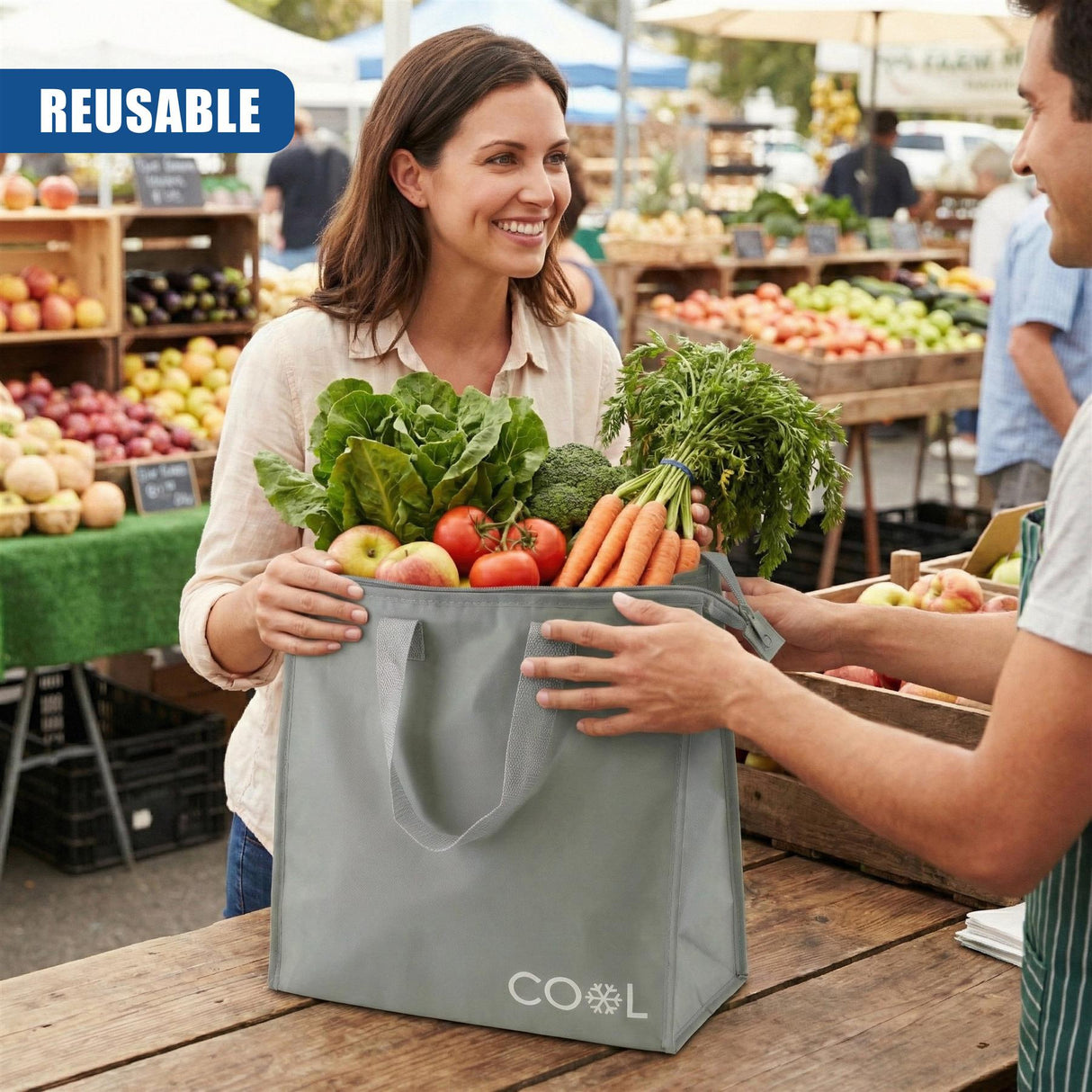 Insulated Grocery Shopping Bag 20L