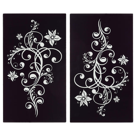 Black Glass Cutting Boards by Geezy - UKBuyZone