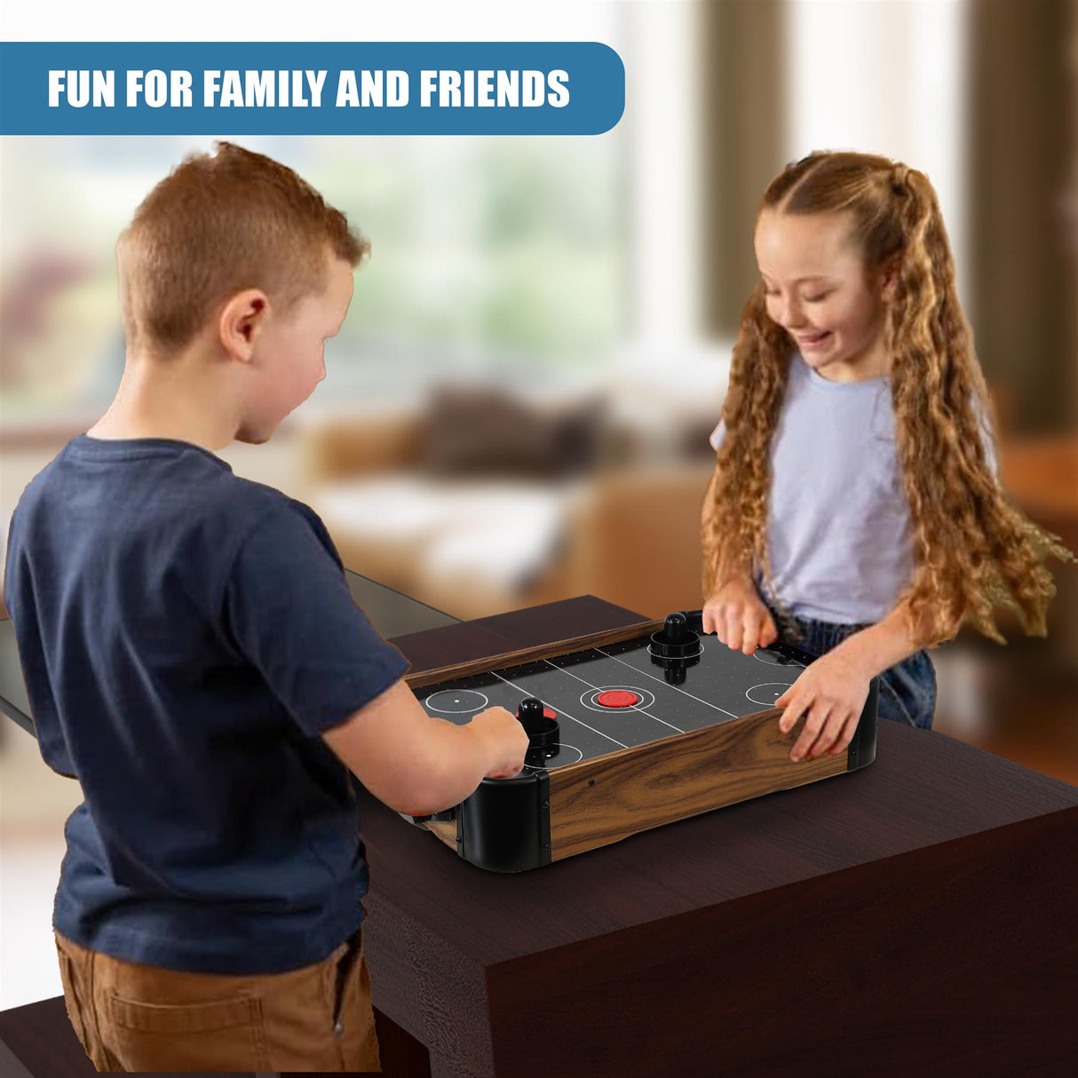 Wooden Mini Air Hockey Table by The Magic Toy Shop - UKBuyZone
