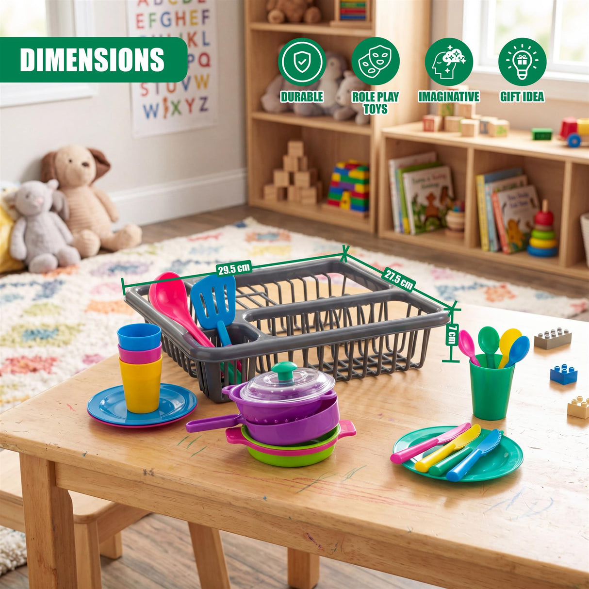 27 Piece Washing Up Playset