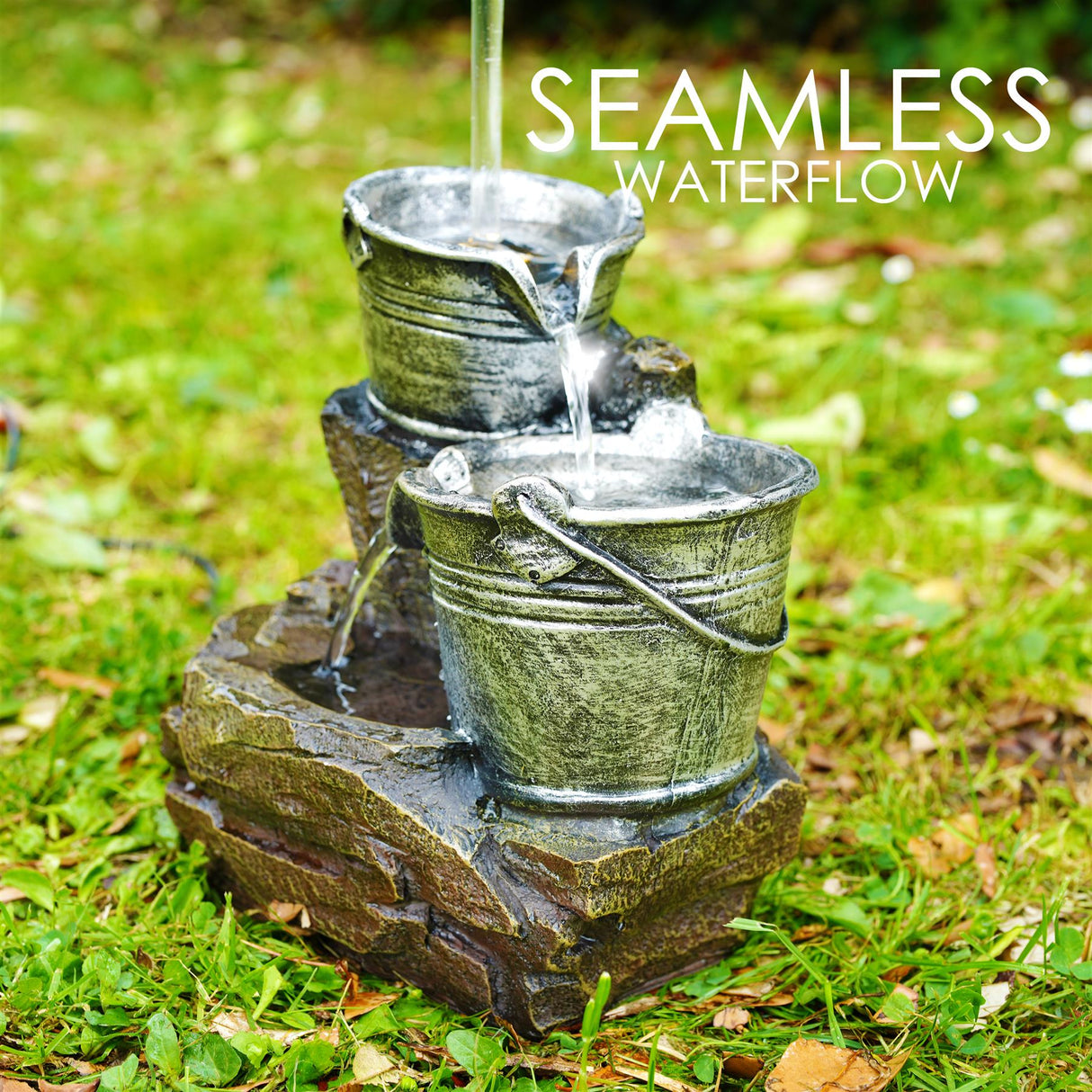 Tap Design Water Feature Outdoor With LED by GEEZY - UKBuyZone