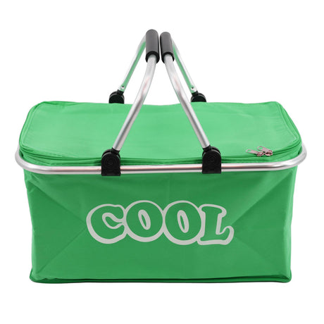 Green Cooler Basket Bag by Geezy - UKBuyZone