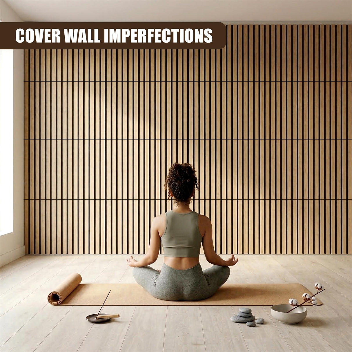 Set of 4 Wall Panels, 60 x 30 cm