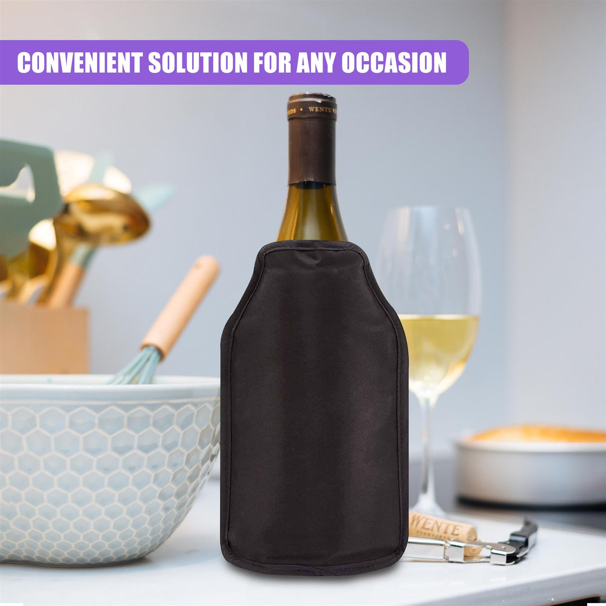 Wine Bottle Cooler Sleeve by Geezy - UKBuyZone
