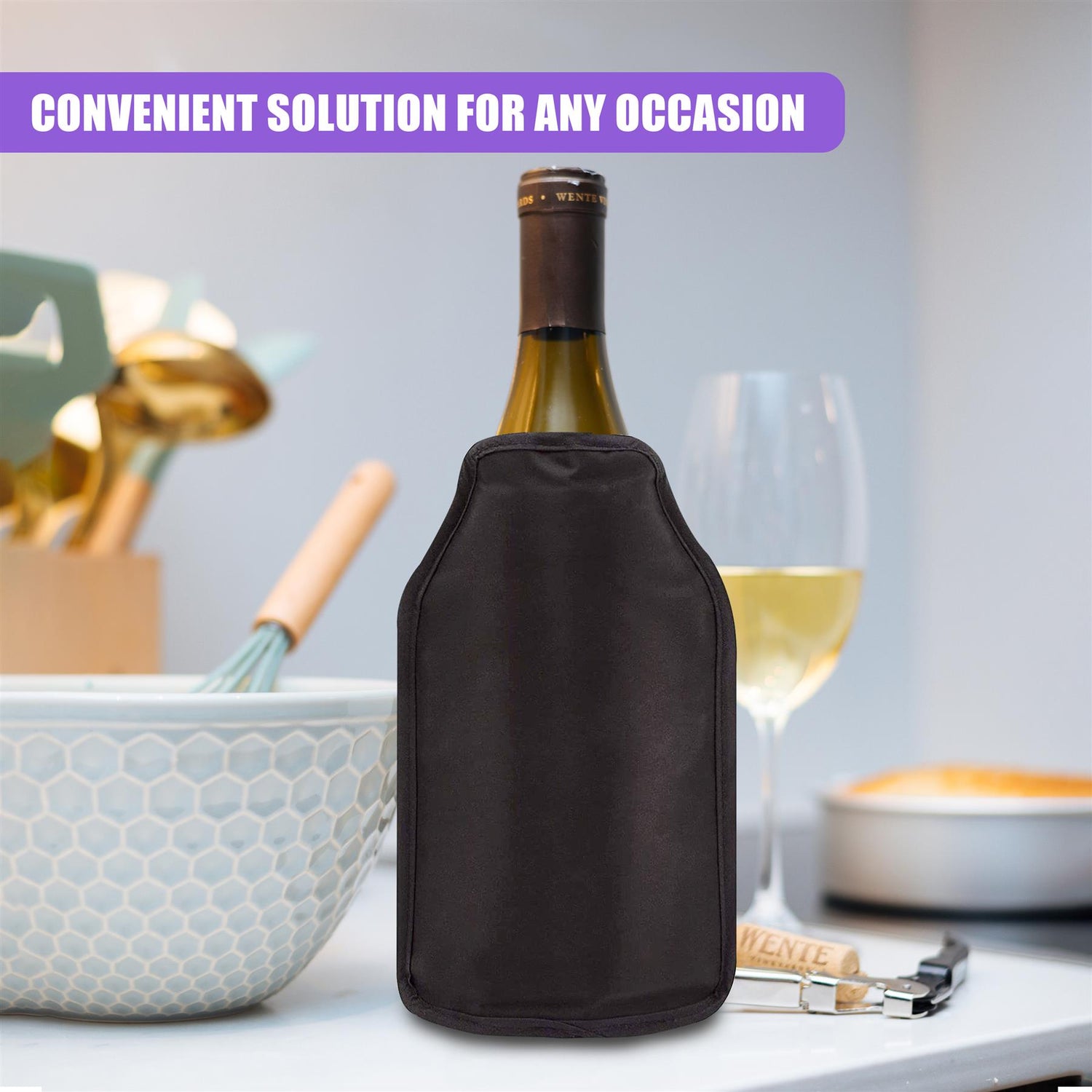 Wine Bottle Cooler Sleeve by Geezy - UKBuyZone