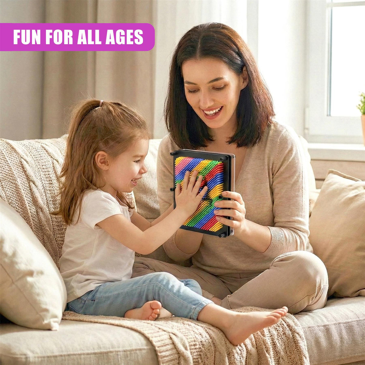 Rainbow 3D Plastic Pin Art