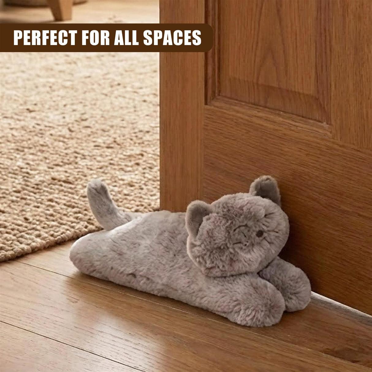 "A playful, plush cat door stopper adds a touch of whimsy to any home." - UKBuyZone
