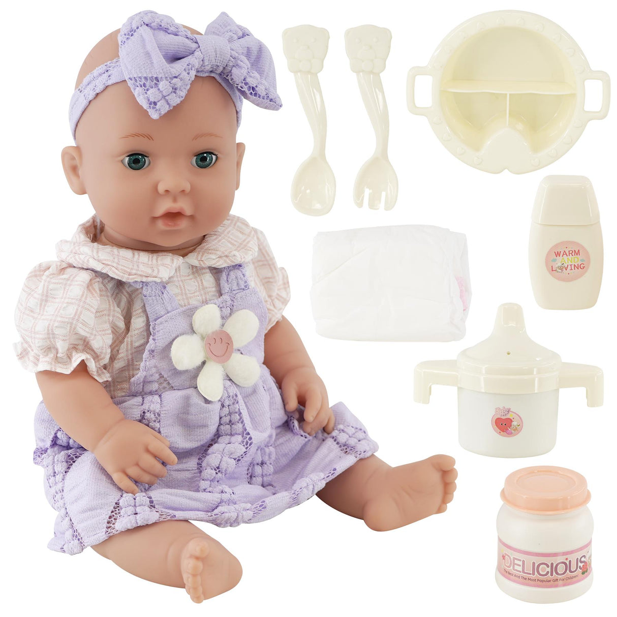 BiBi Doll Nappy, Accessories & Doll by BiBi Doll - UKBuyZone