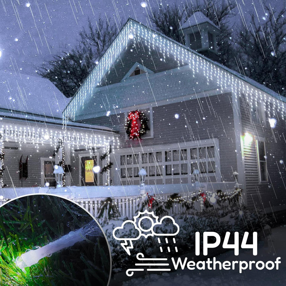 200 Christmas White Led Icicle Lights by The Magic Toy Shop - UKBuyZone