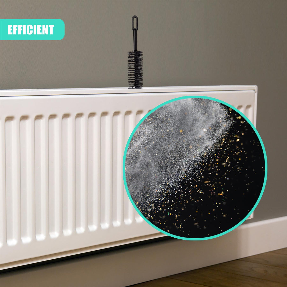 Set of 2 Radiator Cleaner Brushes 71cm by GEEZY - UKBuyZone