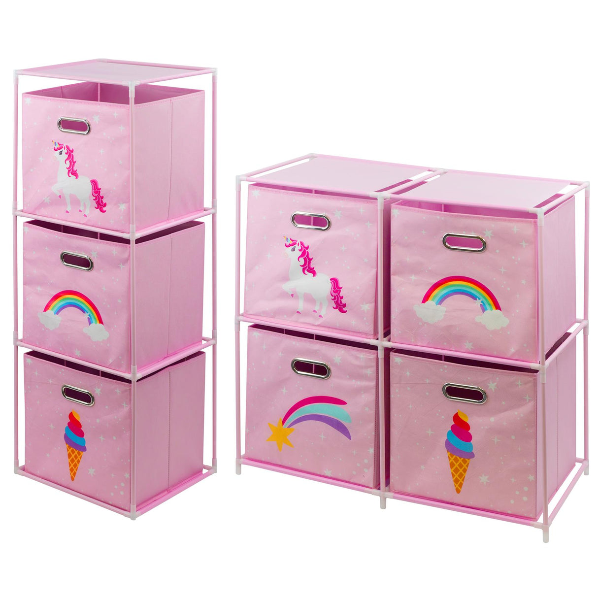 Kids Storage Cube Units, Unicorn Theme