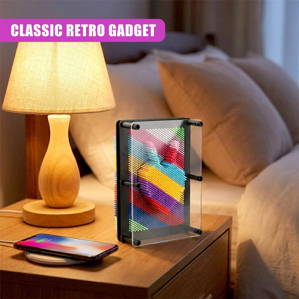 Rainbow 3D Plastic Pin Art