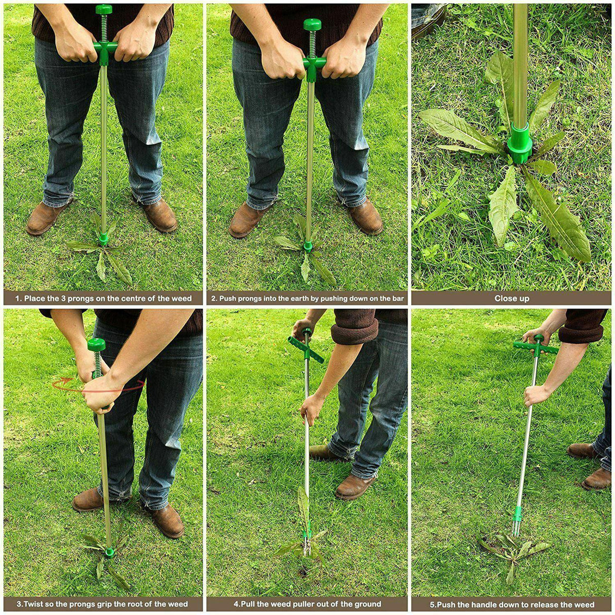 Manual Weed Puller Garden Hand Tool by GEEZY - UKBuyZone