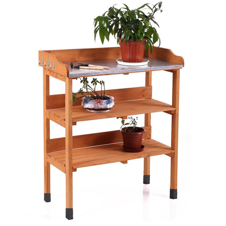 Wooden Practical Planting Table by GEEZY - UKBuyZone