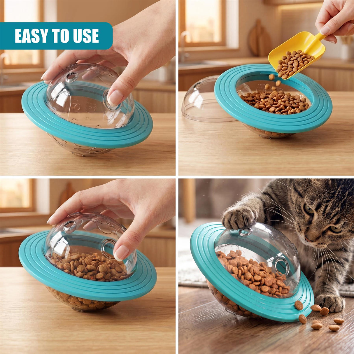 Pet Treat Dispenser Ball Toy
