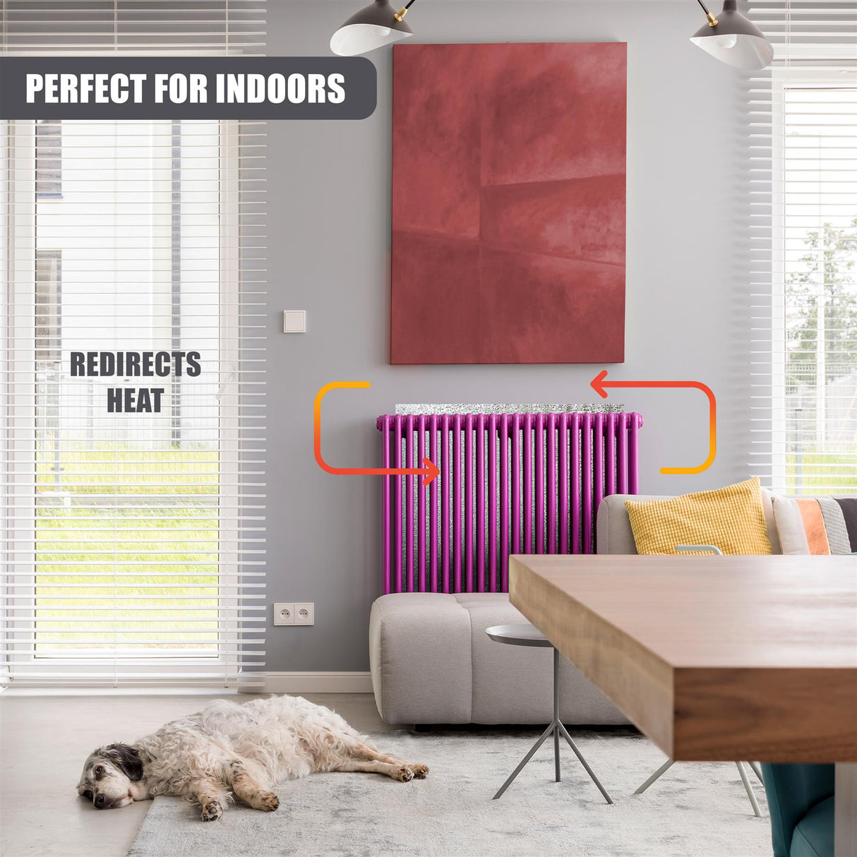 Radiator Foil 50x400 cm by GEEZY - UKBuyZone