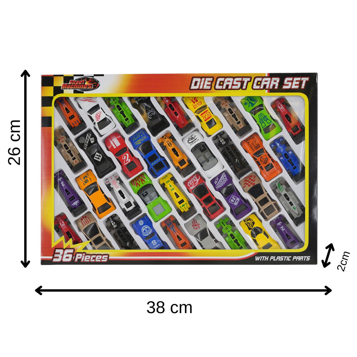 36 Piece Die-Cast Car Set