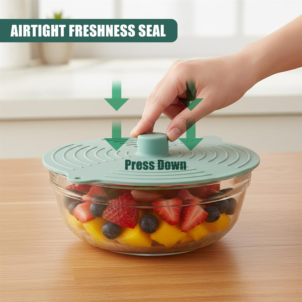 Set of 3 Silicone Food Covers