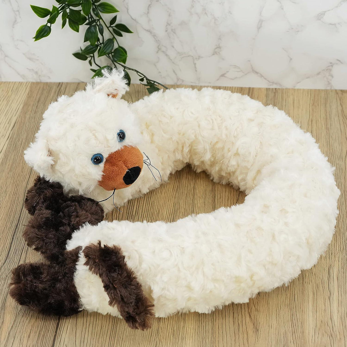 Cream Cat Novelty Draught Excluder
