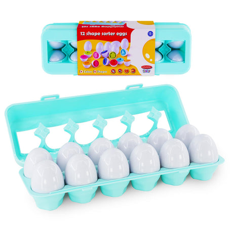 12 Shape Sorter Eggs by The Magic Toy Shop - UKBuyZone