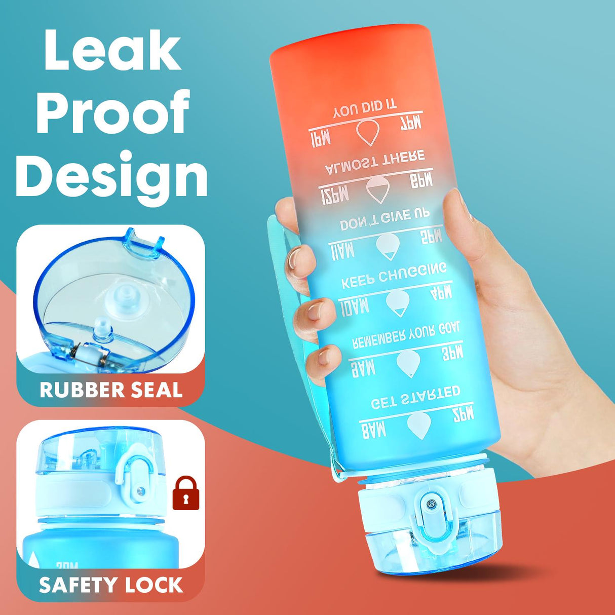 Water Bottle 1L by Geezy - UKBuyZone