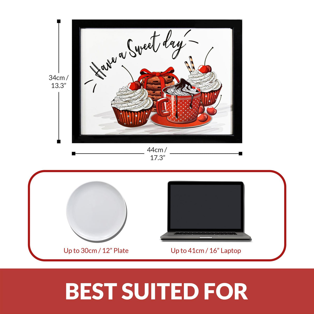 Lap Tray With Bean Bag Cushion (Sweet Day) by The Magic Toy Shop - UKBuyZone