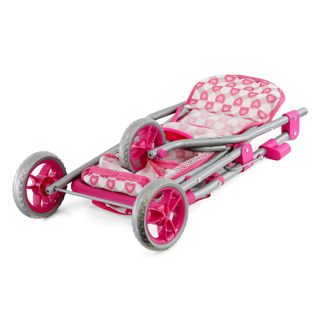Baby Doll Pink Foldable Jogger Stroller by BiBi Doll - UKBuyZone
