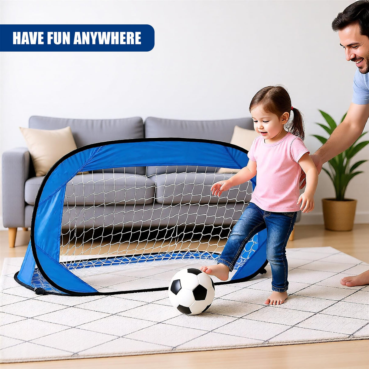 Pop Up Football Goal Indoor/Outdoor Soccer Goal