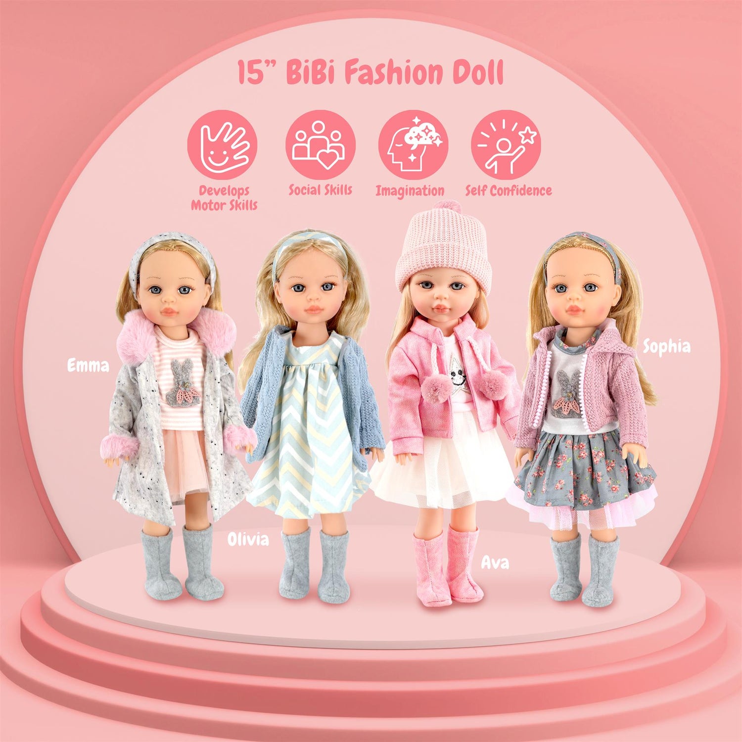 BiBI Fashion Doll "Emma" (38 cm / 15") by BiBi Doll - UKBuyZone