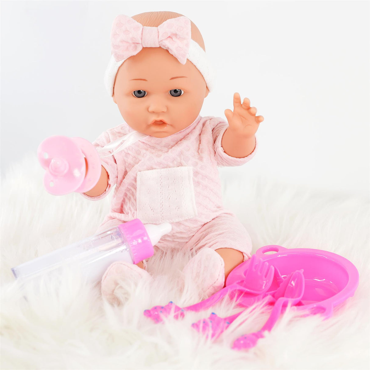 Baby Doll With Stroller & Feeding Accessories Set by BiBi Doll - UKBuyZone