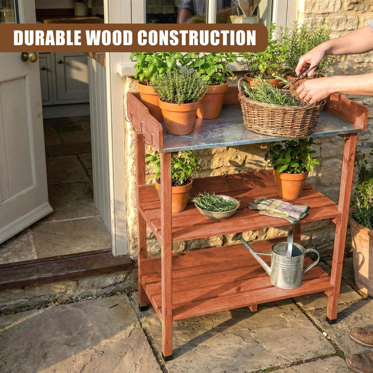 Wooden Potting Bench